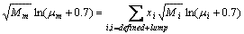 Mehrotra mixing rule used by heavy oil liquid viscosity method